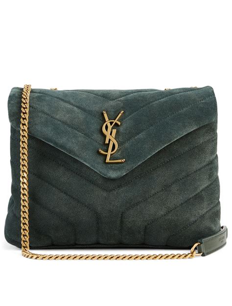 ysl black loulou bag small|YSL loulou suede bag.